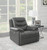 Charcoal Flamenco Tufted Upholstered Power Recliner Charcoal