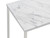 End Table Satin Nickel White