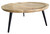 Zoe Round Coffee Table with Trio Legs Natural and Black