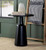 Accent Table With Tapered Base Black