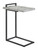 C-shape Snack Table Grey Faux Marble Table