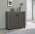 Wooden 2-door Accent Cabinet Gray