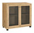 Accent Cabinet With Two Mesh Doors Light Brown