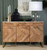 3-door Accent Cabinet With Geometric Patterrn Light Brown