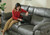 Atlas Recliner Console Loveseat with Storage Charcoal