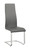 Upholstered High Back Side Chair Gray