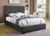 Chloe Upholstered Bed Gray Cal King Bed