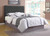 Chloe Upholstered Bed Gray Cal King Bed