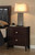 Carlton Cappuccino Two-Drawer Nightstand