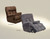 Sterling Power Headrest/Lumbar Power Lay Flat Recliner w/Heat & Massage Chocolate