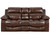 Positano Power Reclining Console Loveseat Cocoa