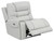 Garnet Power Reclining Seat And Power Headrest Loveseat With Console Pearl Silver
