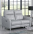 Derek Power Loveseat Silver