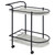 Desiree 2-tier Bar Cart with Casters Black