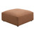 Jennifer Upholstered Ottoman Terracotta