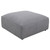 Jennifer Square Upholstered Ottoman Grey