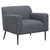 Darlene Upholstered Tight Back Accent Chair Charcoal