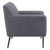 Darlene Upholstered Tight Back Accent Chair Charcoal
