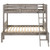 Ryder Twin Bunk Bed Gray
