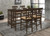 Gabriel 5-piece Rectangular Counter Height Dining Set Cappuccino