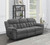 Bahrain Upholstered Motion Sofa Charcoal