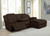 Coaster 3 Pc. Power Sectional Brown