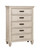 Franco Antique White Five-Drawer Chest