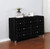 Deanna Black Velvet and Metallic Dresser