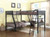 Meyers 2 Piece Set (Twin Over Full Bunk Bed and Loft Add-On) Black