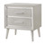 Ramon 2-Drawer Nightstand Metallic Sterling