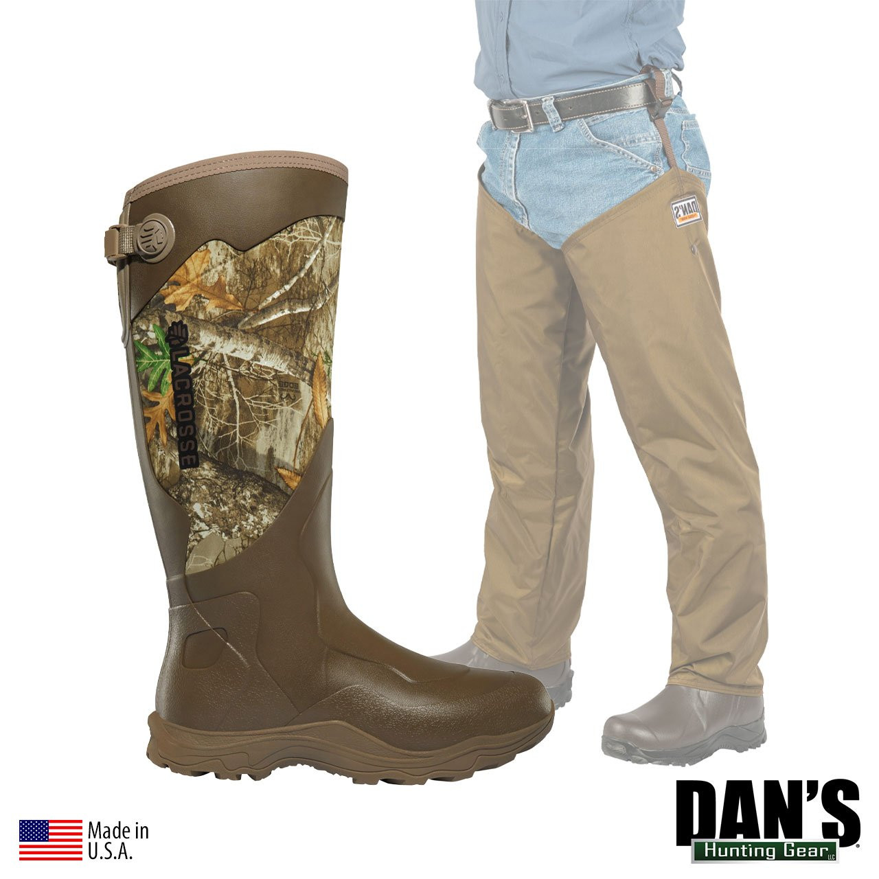 LACROSSE STYLE SNAKE BOOT with Snake Protector Froglegs | Dan's