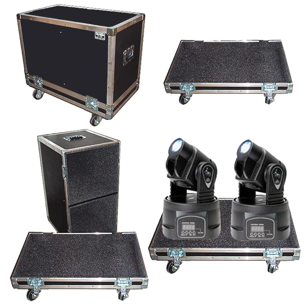 Moving Head 2 in 1 Tray Style ATA Lighting Case by Brand