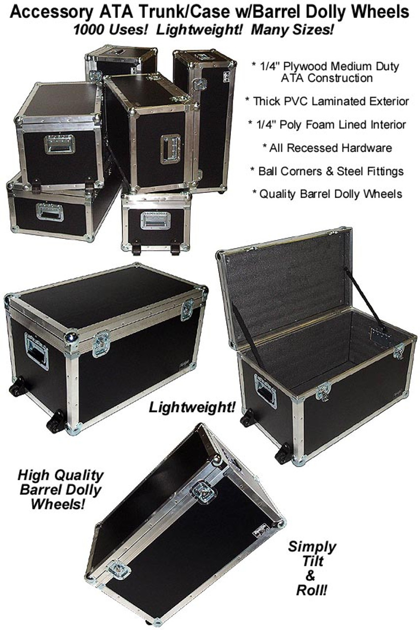 Mini ATA Style Accessory Cases w/Assorted Foam Filled Layers - Road Cases