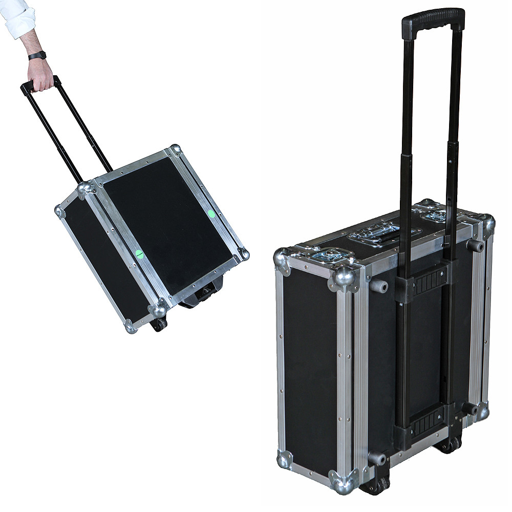 suitcase with retractable wheels