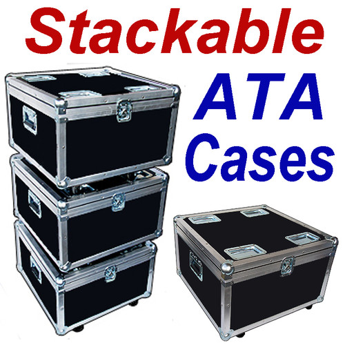 "STACKABLE" ATA Case - Utility Trunk w/Wheels ID 23x23x13