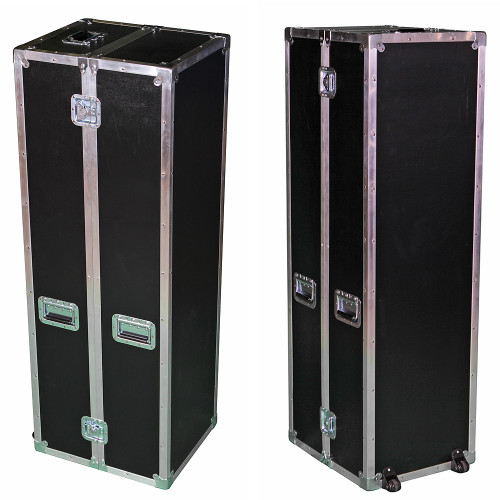 2 Sided Display ATA Case w/Adjust Shelves ID 17x10x59 Ea Side - Road Cases