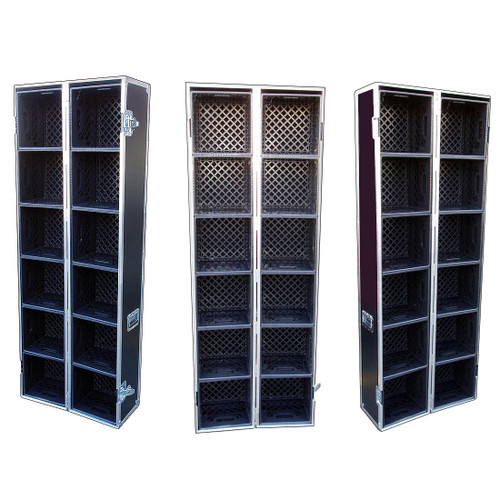 Merchandise case, holds 12 milk crates