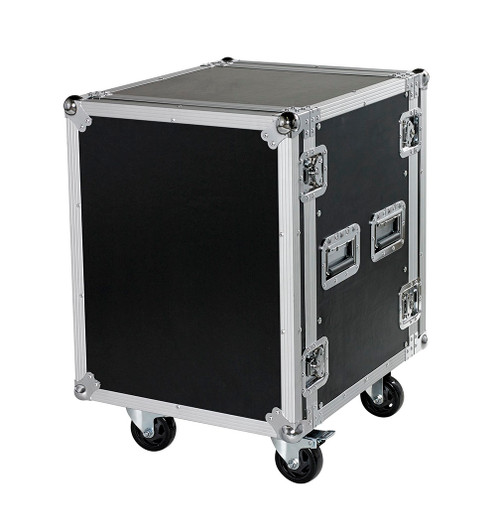 14 Space 14u 24" Deep Heavy Duty 3/8" ATA Rack Case (Wheels Optional)