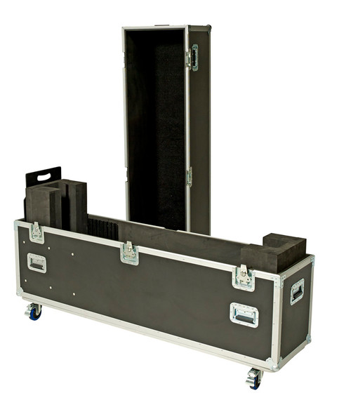 User Adjustable TV Road Case Fits 1 Screen Between 45-70'' - Road Cases