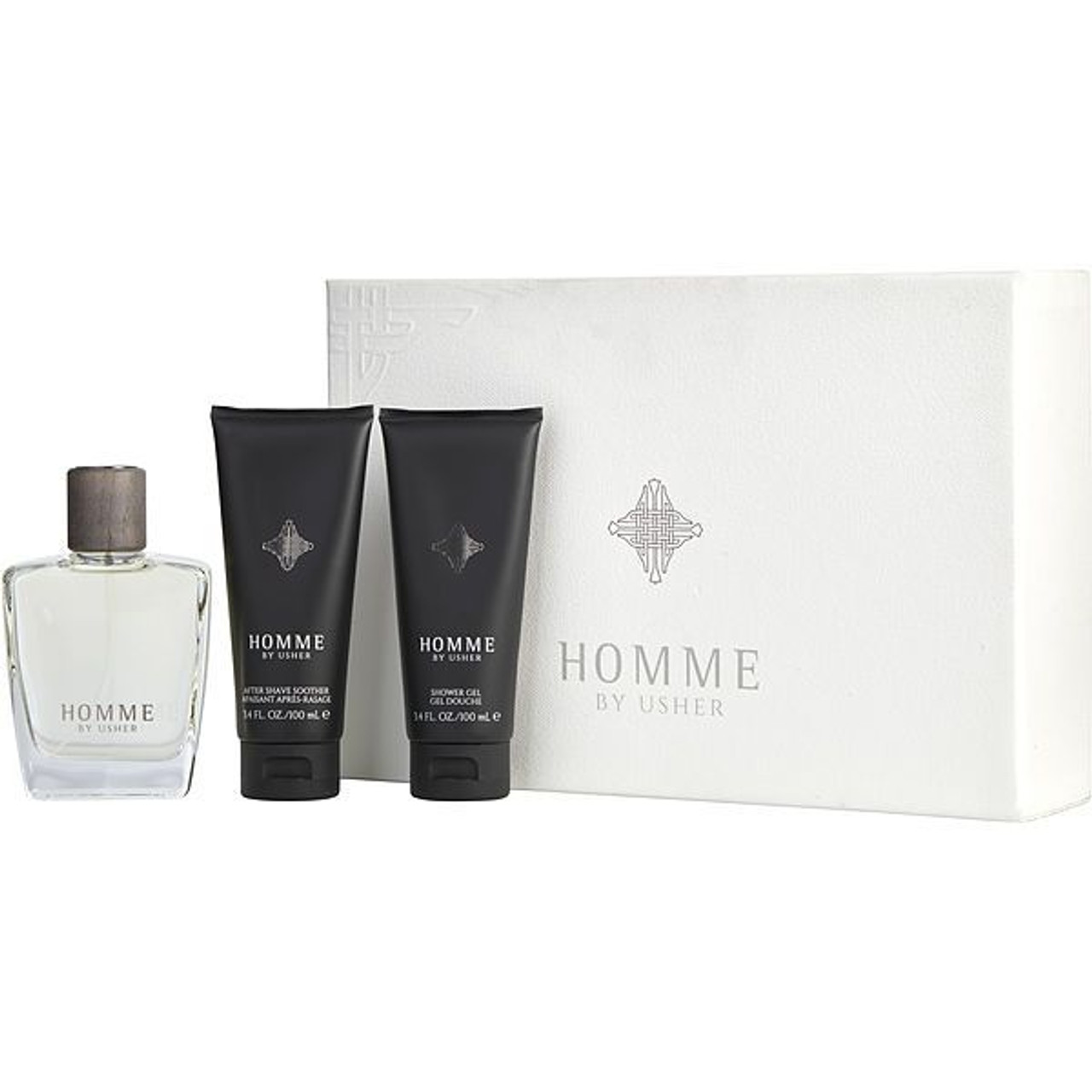 Usher Homme For Men Eau De Toilette Spray 3.4 oz. Gift Set