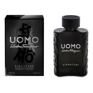 Uomo Salvatore Ferragamo Eau de parfum 1.0oz-long-lasting men's fragrance in signature emerald packaging