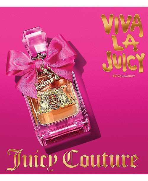 Viva La Juicy Pink Couture Eau de Parfum 3.4oz by Juicy Couture – feminine, classy floral women’s perfume, authentic