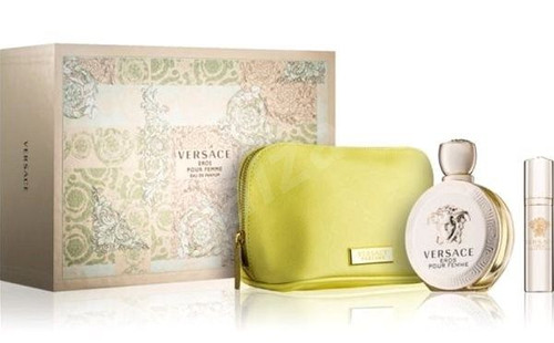Versace Eros Pour Femme 3.4oz Eau de Parfum Gift Set with Travel Pouch