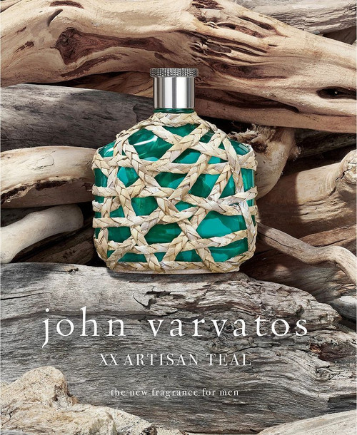 John Varvatos XX Artisan Teal Eau de Toilette 4.2oz men’s cologne with long-lasting fresh woody fruity scent
