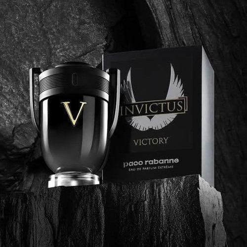 Bottle of Invictus Victory 3.4oz Eau de Parfum by Paco Rabanne — long-lasting men’s designer perfume under $100
