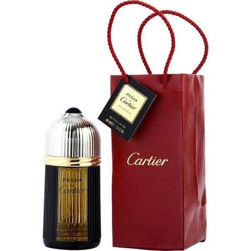 Pasha de Cartier Edition Noire Eau de Toilette by Cartier 3.3oz-Long-lasting, affordable luxury fragrance for men in an elegant designer bottle