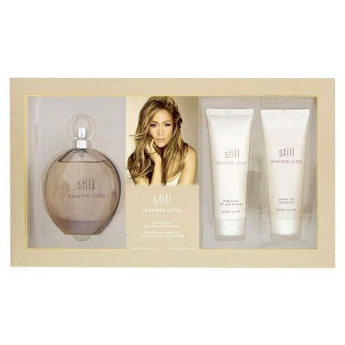 Designer Still Jennifer Lopez 3PC Set – 3.4ozEDP,  2.5OZ Body Lotion & Shower Gel for women