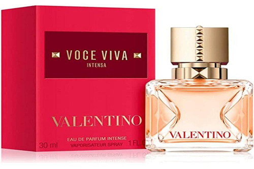 Voce Viva Intensa Eau de Parfum 3.4oz flacon – Women's long-lasting elegant floral perfume bottle with sleek design