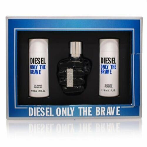Fresh Only The Brave by Diesel designer cologne set for him with EDT and shower gels