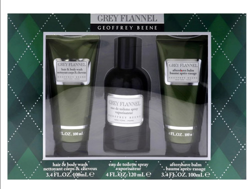 Grey Flannel by Geoffrey Beene 3pc 4.0oz Gift Set Men